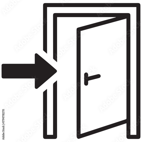 Doorway Entrance Symbolizing Access and Opportunity.