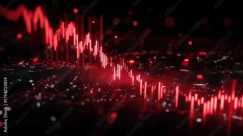 Obraz premium Stock market performance visualization