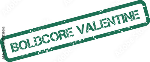 Express love with this Boldcore Valentine distressed green rubber stamp perfect for romantic messaging and branding