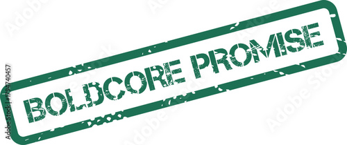 BOLDCORE PROMISE Assurance Stamp Mark for Guarantees and Official Commitment Statements