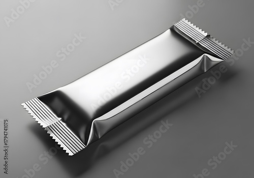 Metallic Bar Wrapper Mockup on Dark Background