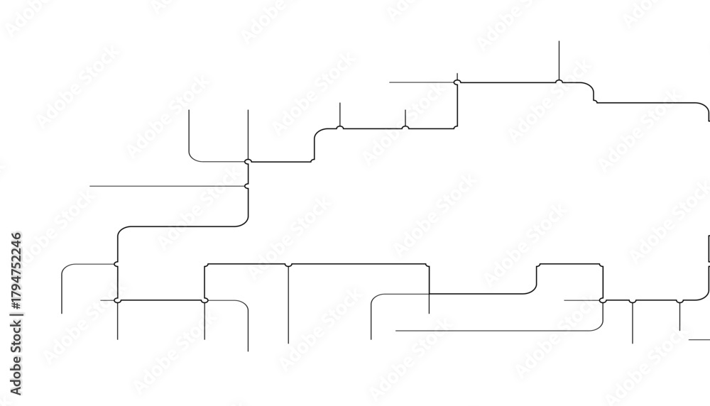 Obraz premium Vectors White Abstract geometric dots and lines connection circuit concept.
