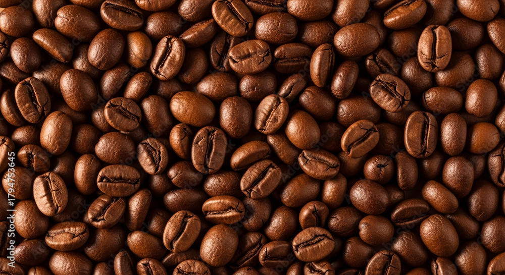 Fototapeta premium Fresh Strawberries Texture Background Full-Frame Top View