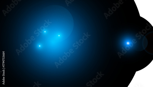 Futuristic technological black and blue minimalist abstract texture banner background