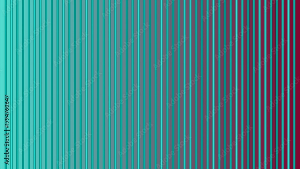 Obraz premium Vibrant Vertical Striped Gradient Background with Teal and Maroon Hues