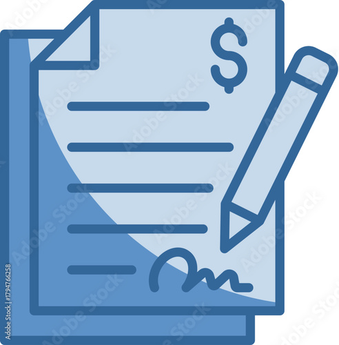 Loan Agreement Icon Element For Design
