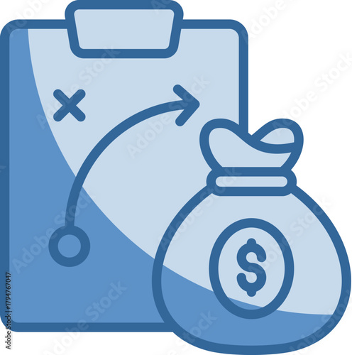 Budget Plan Icon Element For Design