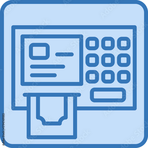 Atm Machine Icon Element For Design