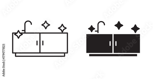 kitchen cleaning icon