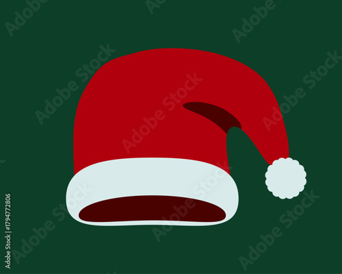 Wallpaper Mural red christmas hat | merry Xmas santa claus hat | december winter holiday clothes Torontodigital.ca