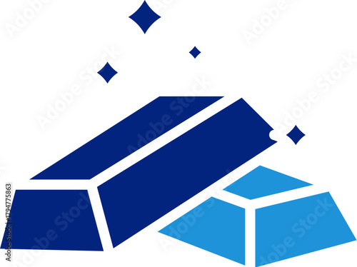 Gold Bars Icon Element For Design