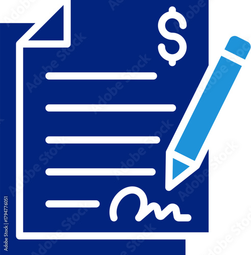 Loan Agreement Icon Element For Design