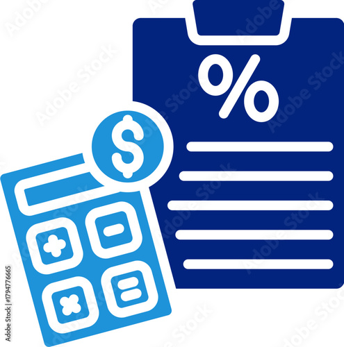 Tax Form Icon Element For Design