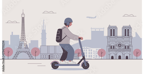 Scooter Ride Through Paris Landmarks​