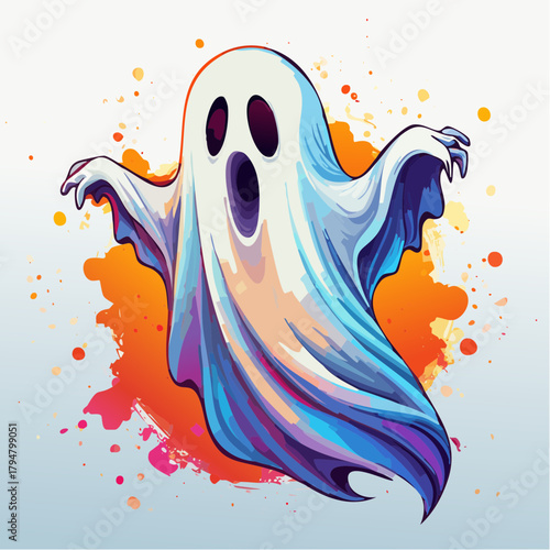 Gespenst- Cartoon Comic Stil