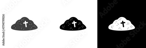 Vector illustration of ash with a cross. Great for religious symbols, ash wednesday