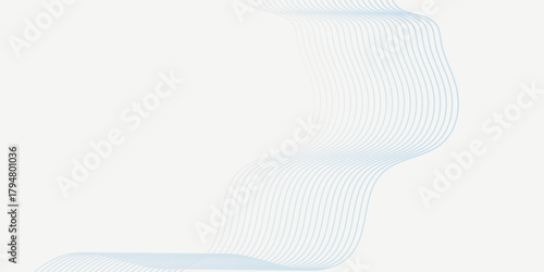 Abstract light blue wavy lines flowing on a clean white background, creating a minimalist and modern design with a sense of movement and fluidity.