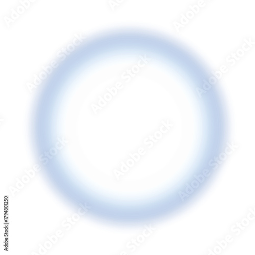 Soft blue light effect. Abstract ring vector illustration	
