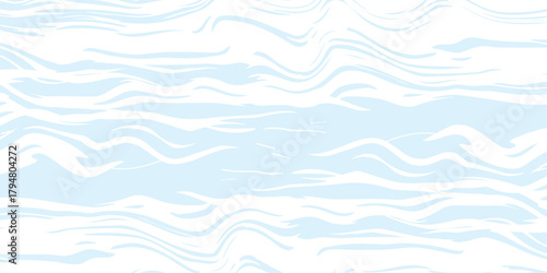 Fresh Light Blue Waves Texture Backdrop, an artistic pattern featuring flowing white curves on a pastel cerulean background for dreamy and clean web design