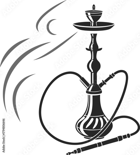 hookah vector illustration