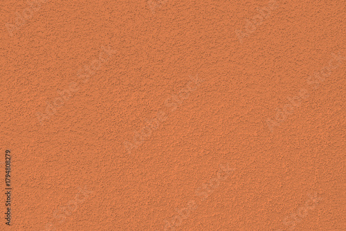 Coral red pink stucco wall texture, peach fuzz color background. Abstract artistic backdrop for design. Salmon color, pastel orange plaster, exterior wall building texture pattern