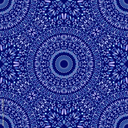 Abstract boho floral mandala ornament pattern background