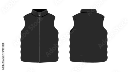 Shop black puffer vest for men and women stylish sleeveless jacket casual outerwear fashion apparel
