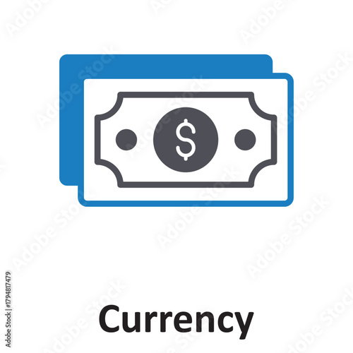 Currency Vector Icon which can easily modify or edit