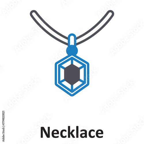 Necklace Vector Icon which can easily modify or edit
