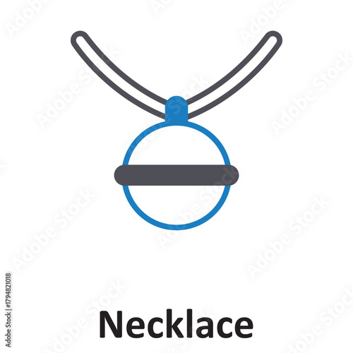 Necklace Vector Icon which can easily modify or edit