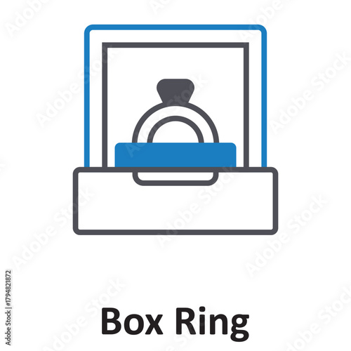 Box ring Vector Icon which can easily modify or edit