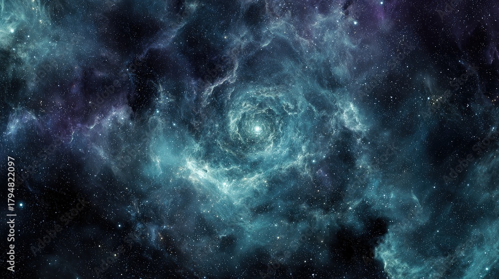 Fototapeta premium Cosmic Spiral Nebula In Deep Space