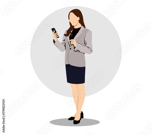 business woman corporate lawyer wear shirt classic formal clothes work in office