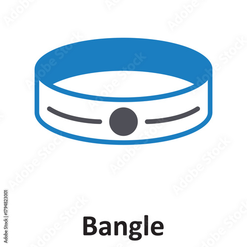 Bangle Vector Icon which can easily modify or edit