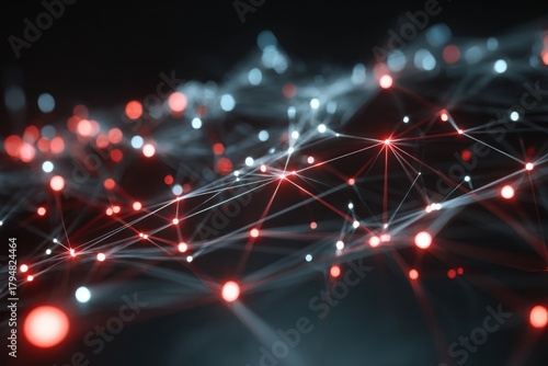 Digital Network Connections Abstract Data Technology Background