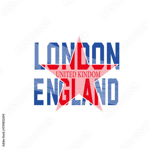 london england star design vector t shirt design 