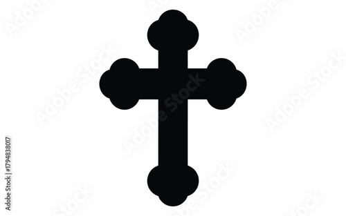Orthodox cross vector illustration religious symbol christianity