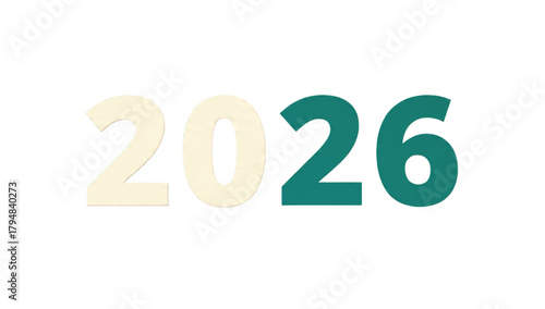 Countdown Timer to 2026 Year Transition Celebration Future Planning Design Element