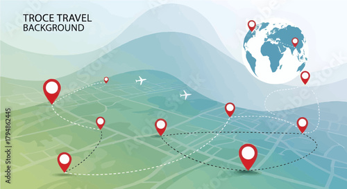 Travel route planning and destination concept design