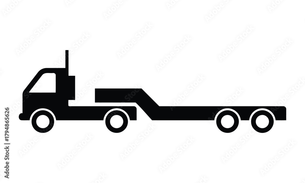 Naklejka premium Big truck icon vector illustration