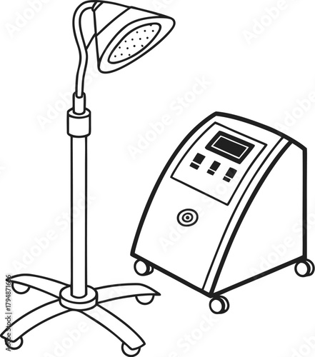 vector illustration of a vacuum cleaner