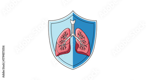Protecting your lungs from respiratory diseases with strong immune defense.