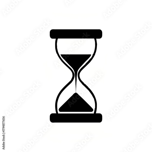 Hourglass depicting time passing illustration

