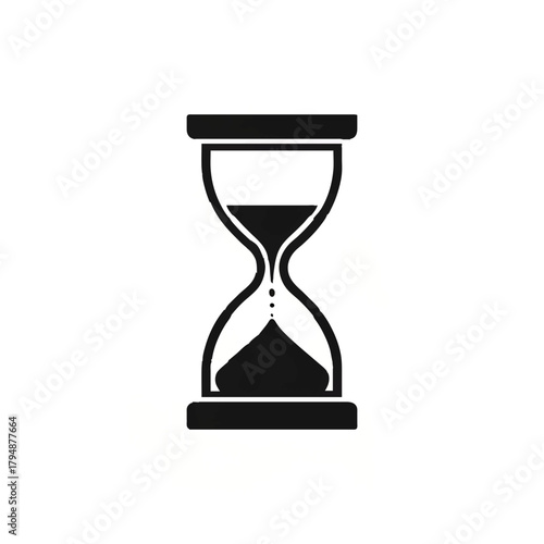 Hourglass depicting time passing illustration

