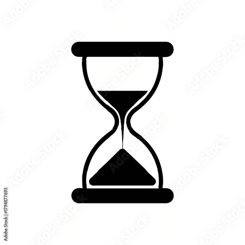 Hourglass depicting time passing illustration

