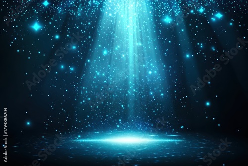 Wallpaper Mural sparkle effect with spotlight and glowing light on abstract stadium scene, flare burst, glitter disco flash, futuristic glow, beam, laser ray, magic lens, transparent background vector shine Torontodigital.ca