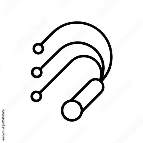 Whip Symbol Outline