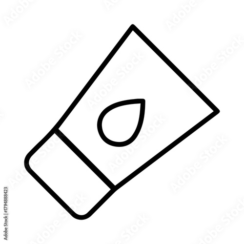 Cosmetic Tube Line Icon