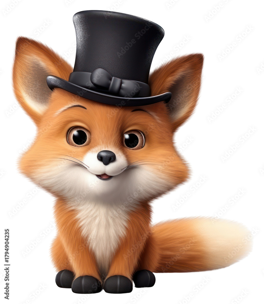 Naklejka premium PNG Mammal animal fox pet.