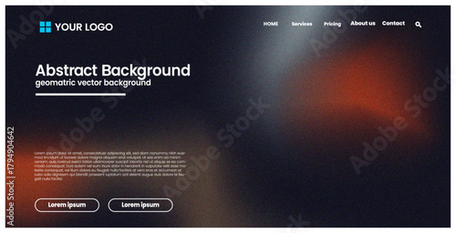 web page,dark mode,orangeglow futuristic dark theme design soft orange black abstract gradient background template template